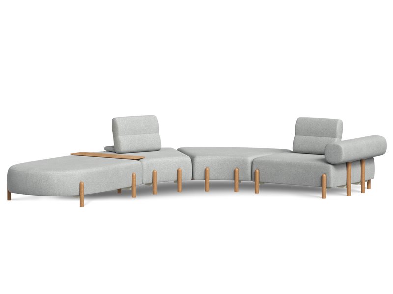 Модульный диван Альди-5 Textile Silver – конфигурация под любой интерьер