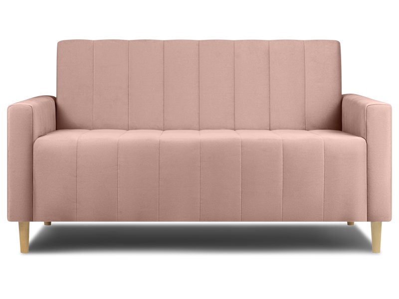 Прямой диван Маре-Мини 120 см из розового велюра