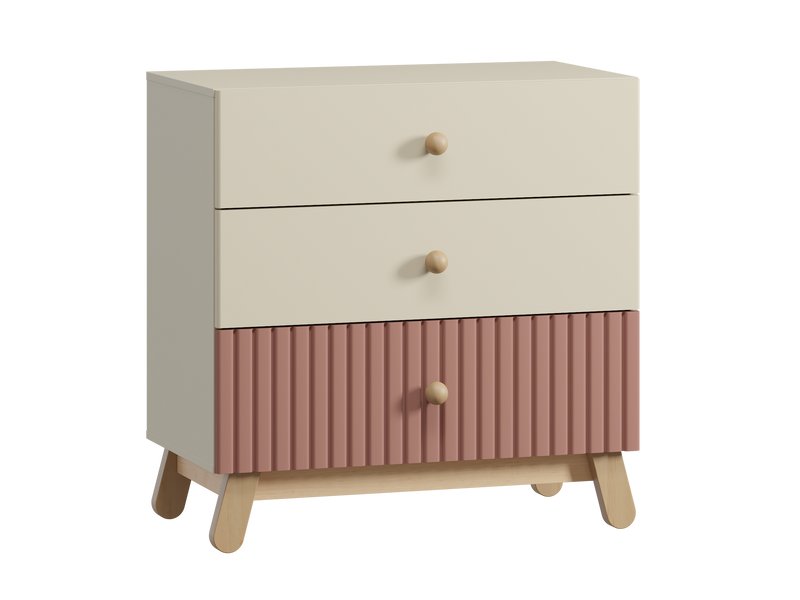 Комод Финни 85x86 Розовый для детской комнаты