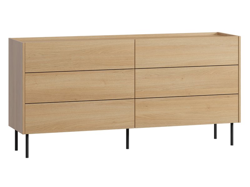 Комод Дигарс 163x81 из дуба Барбера