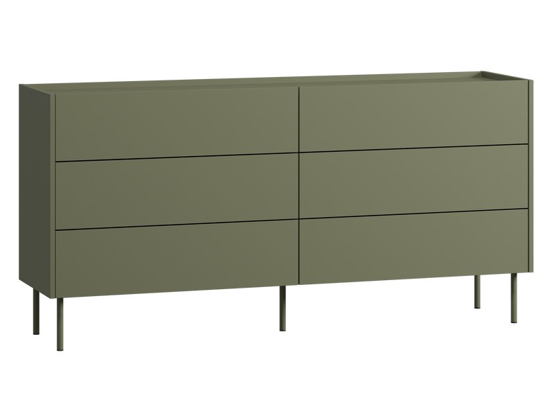 Комод Дигарс 163x81 оливковый — стильное хранилище