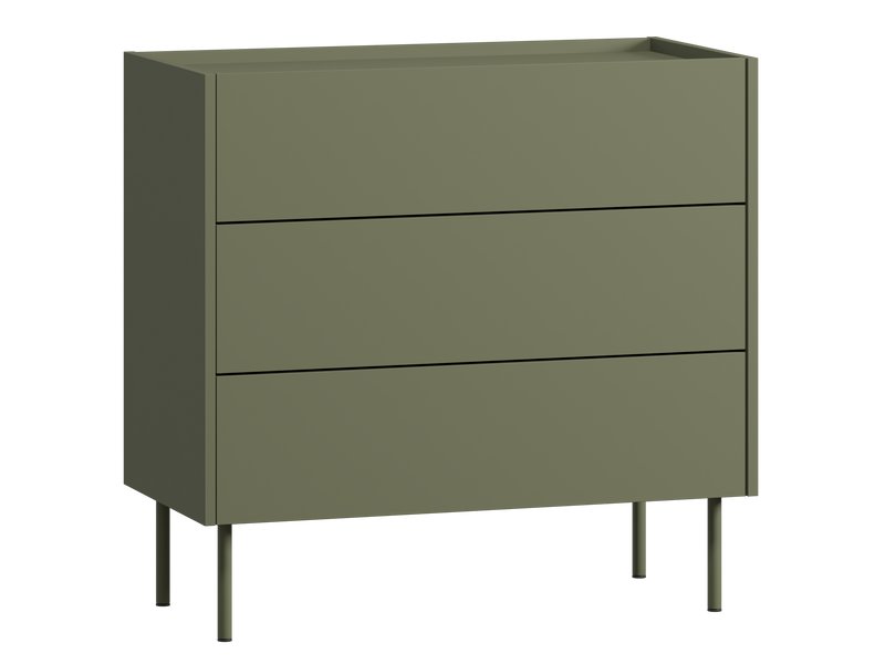Комод Дигарс 83x81 см оливкового цвета