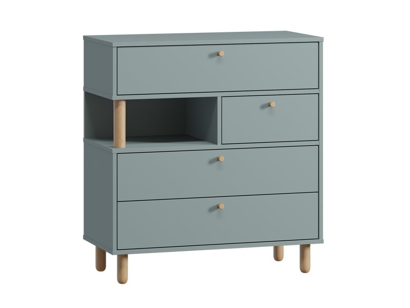 Комод Дикинс 85x92 серо-зеленый: стильное хранилище