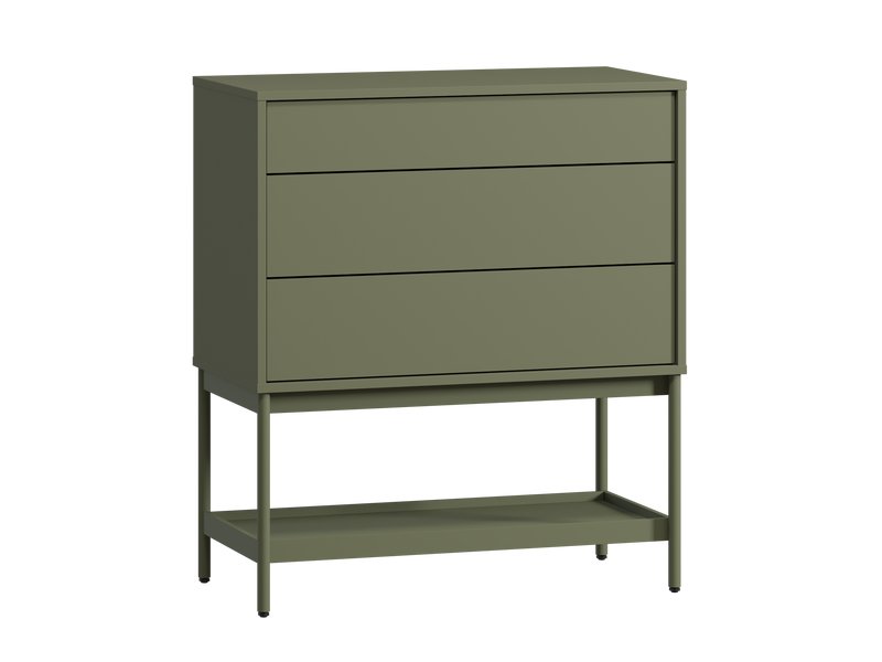Комод Изи 80x91 Оливковый с открытым хранением