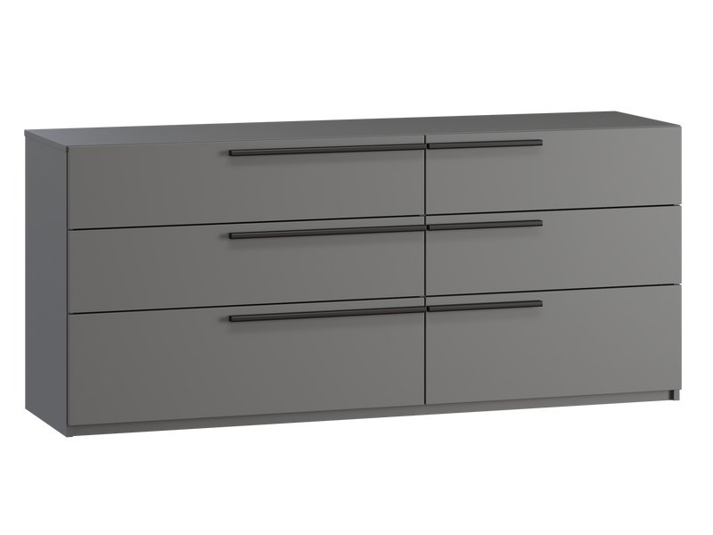 Комод Кимбол 160x70 графитовый – стильное хранение
