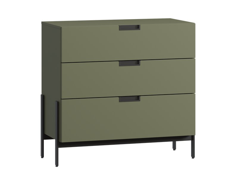 Комод Лигес 93x87 оливковый – практичное хранилище