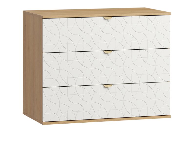 Комод Монблан 93x76 Ритм Белый — стильное хранилище