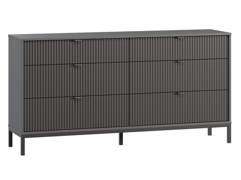 Стильный Комод Трейвис 165x84 Графитовый