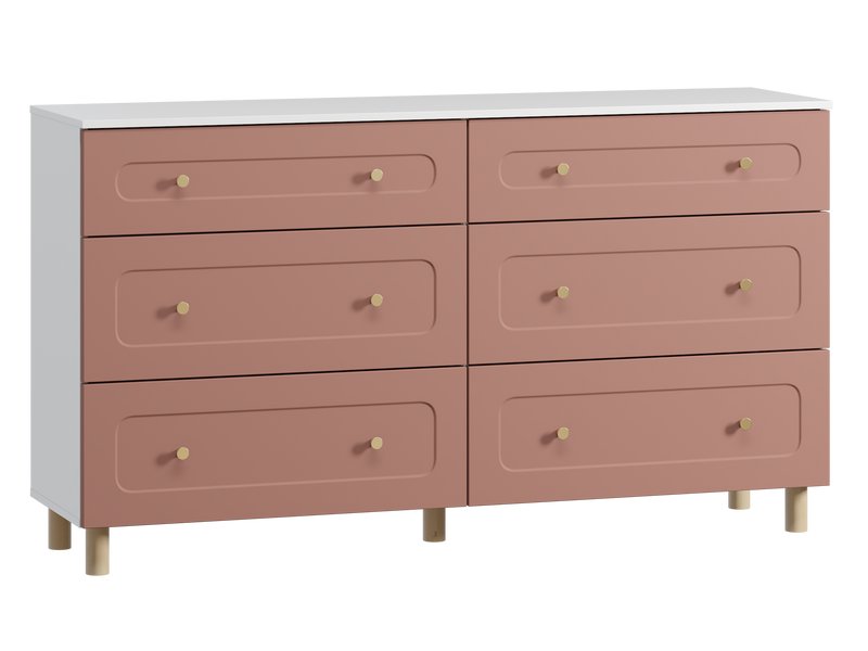 Комод Велди 160x90 розовый для спальни