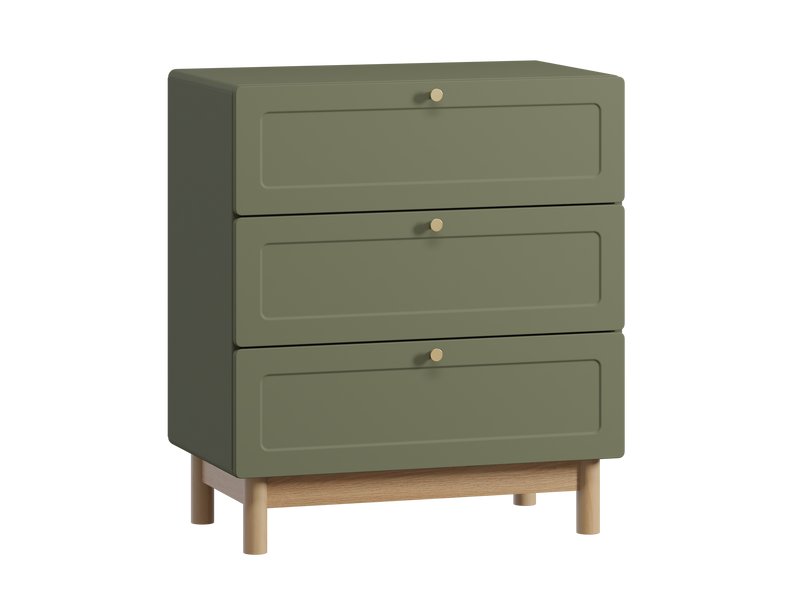 Комод Виклу 80x90 оливковый — стильное хранилище