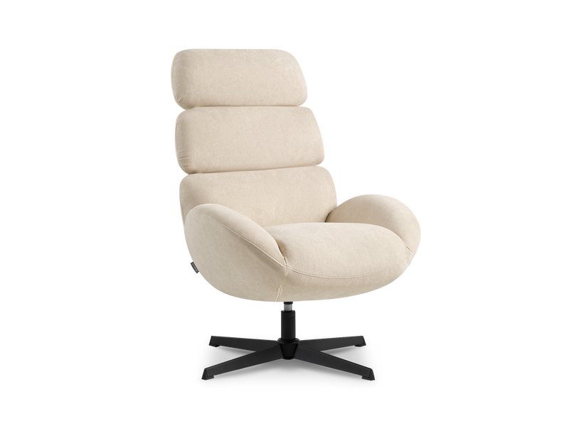 Кресло поворотное Кессен Велюр Кремовый