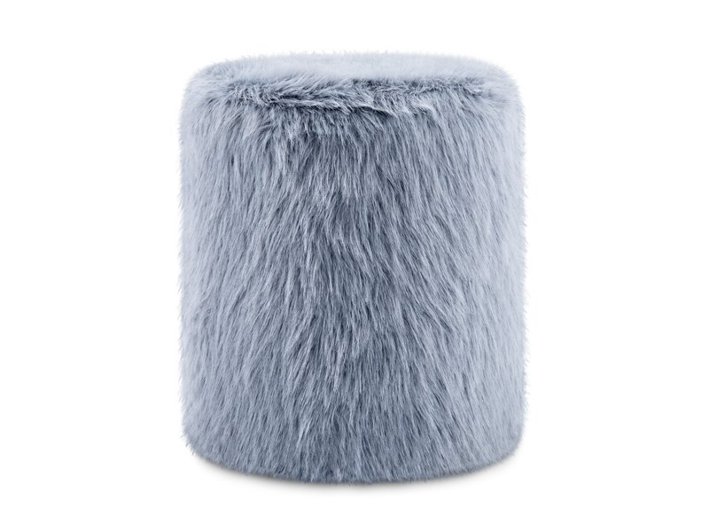 Пуф Кофи Мех Серо-голубой