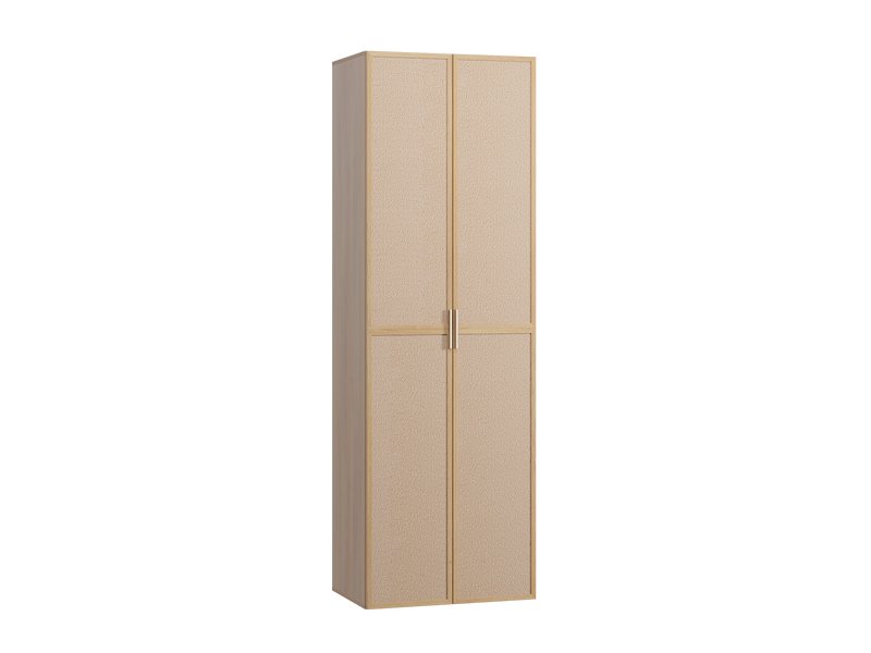 Распашной шкаф Флавир 2-80x245 Букле Кремовый