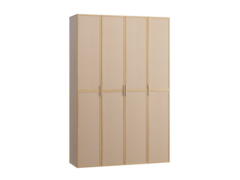 Распашной шкаф Флавир 4-160x250 Букле Кремовый