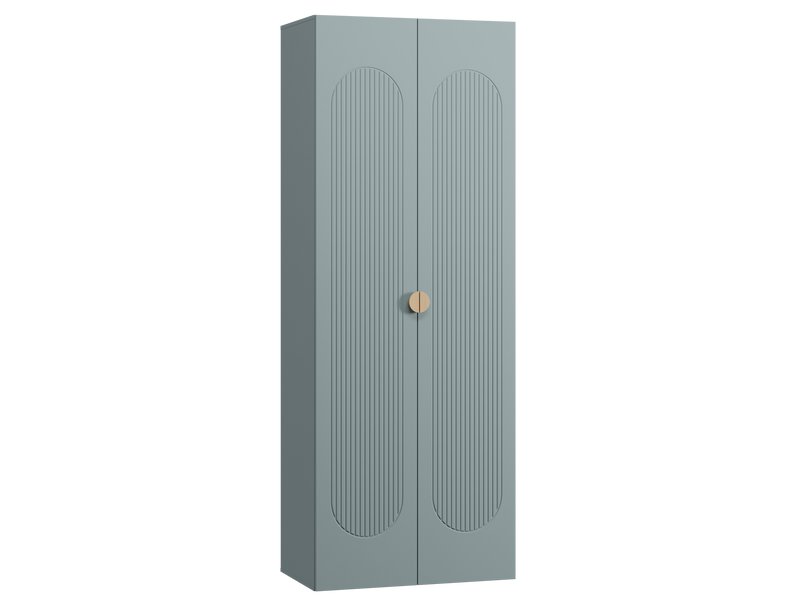 Распашной шкаф Луми 2-90x242 Серо-зеленый