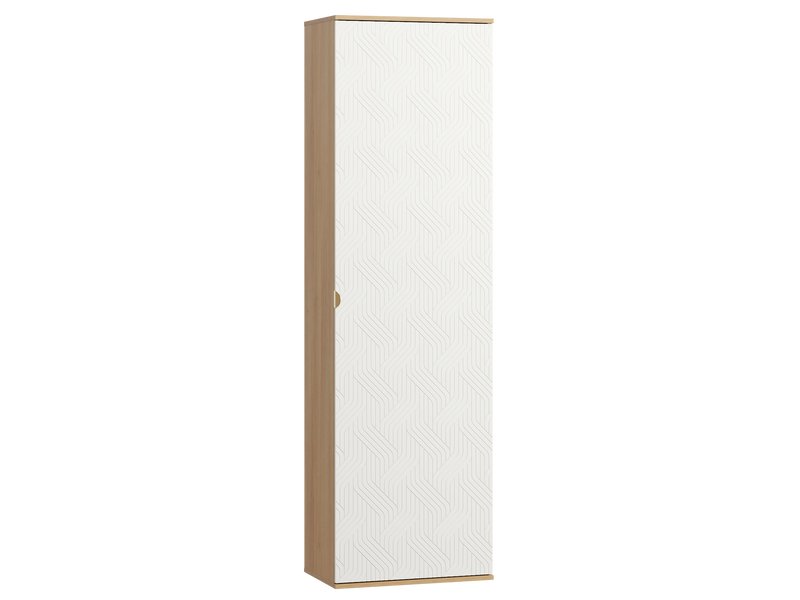 Распашной шкаф Монблан 1.2-63x214 Косы Белый