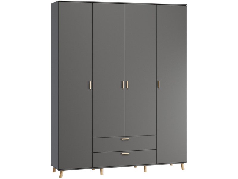Распашной шкаф Пронто 4-190x240 Графитовый