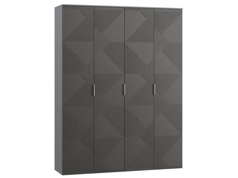 Распашной шкаф Шелтон 4-183x240 Графитовый