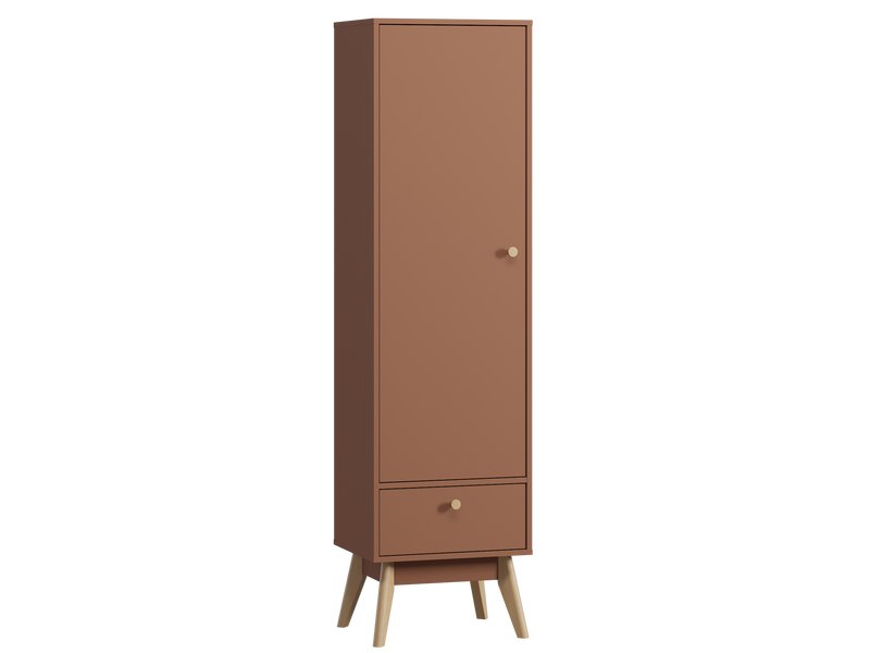 Распашной шкаф Торвалль 1.2-50x185 Терракотовый