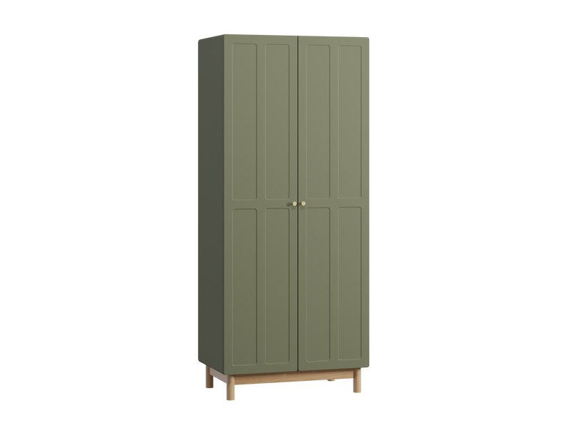 Распашной шкаф Виклу 2-90x210 Оливковый