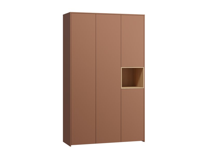 Распашной шкаф Висмар 3-153x240 Терракотовый