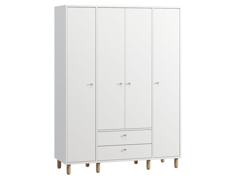 Шкаф детский Лэтти 4-140x190 Белый