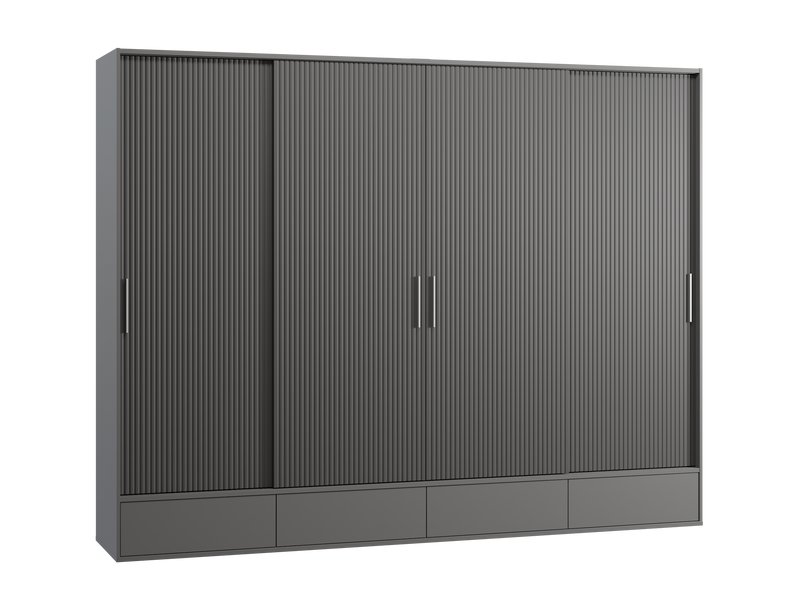Шкаф-купе Беррингтон 307x240 графитовый с раздвижными дверями