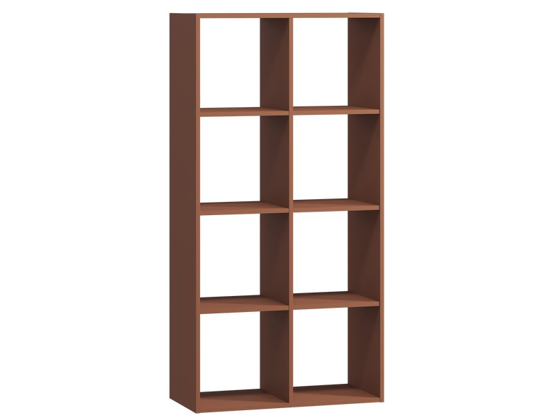 Стеллаж Кейн 1-75x149 Терракотовый