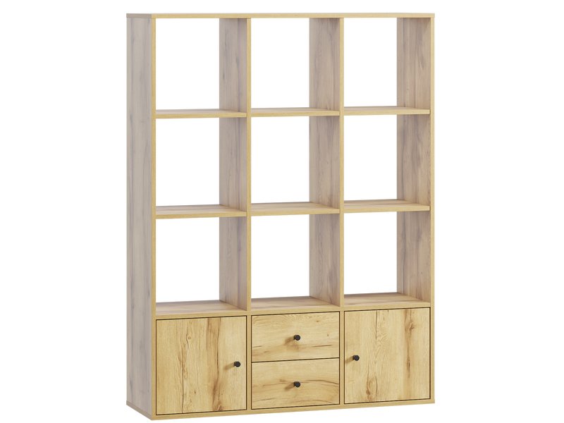 Стеллаж Кейн 2-112x149 Дуб Золотистый
