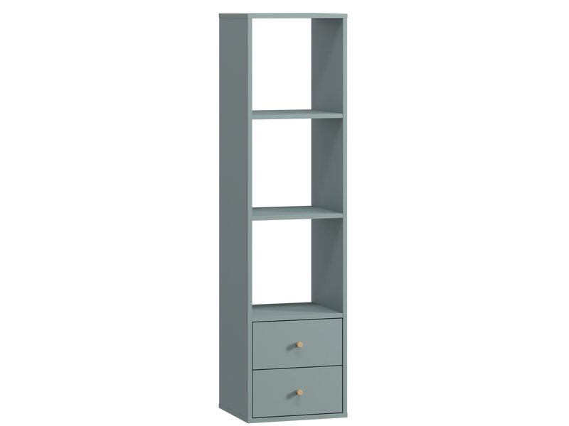 Стеллаж Кейн 2-39x149 Серо-зеленый