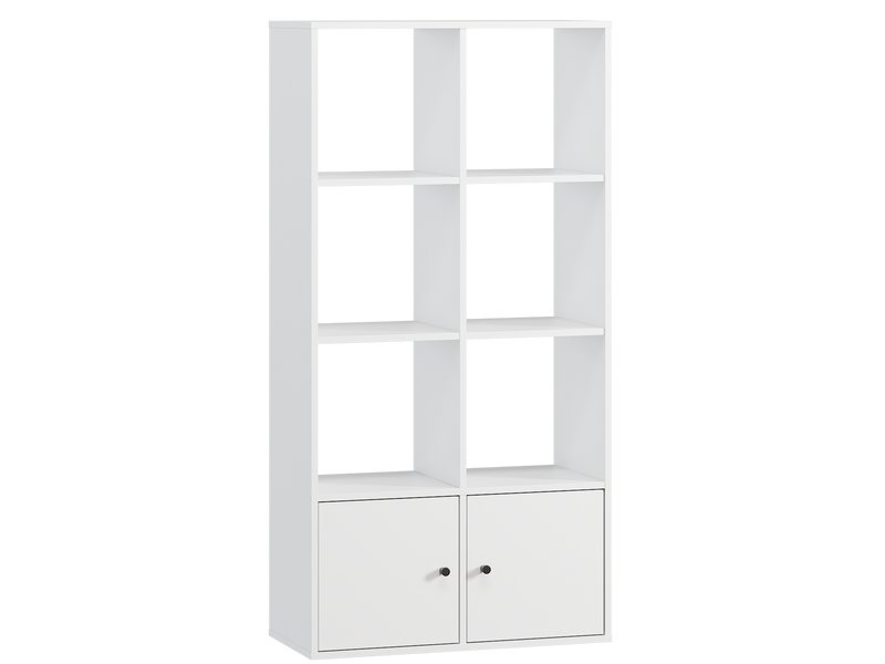 Стеллаж Кейн 2-75x149 Белый