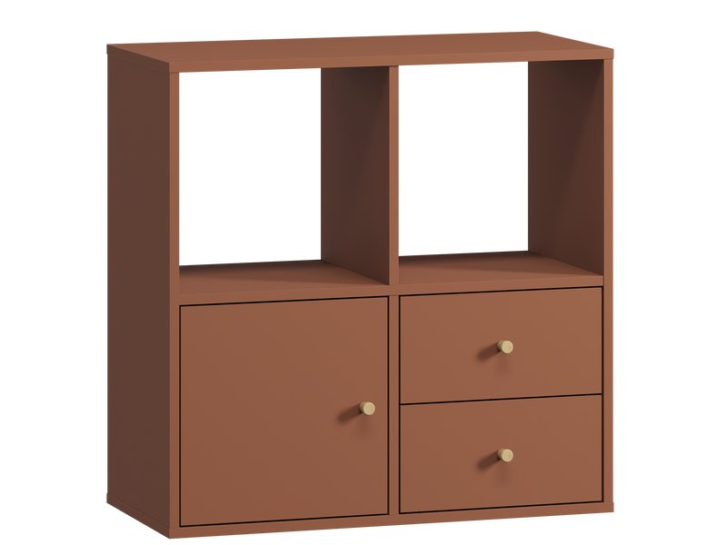 Стеллаж Кейн 6-75x75 Терракотовый