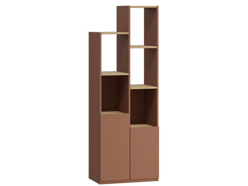 Стеллаж Матис 1-57x162 Терракотовый