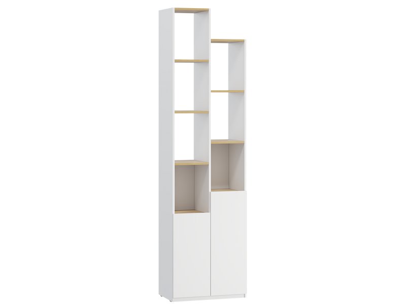 Стеллаж Матис 2-57x213 Белый