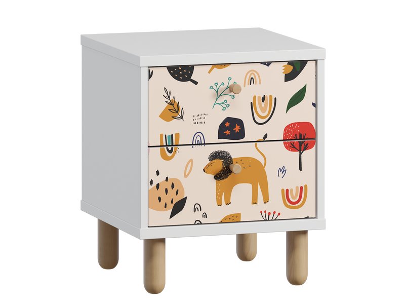 Тумба детская Трикси 41x49 Зоо для хранения игрушек