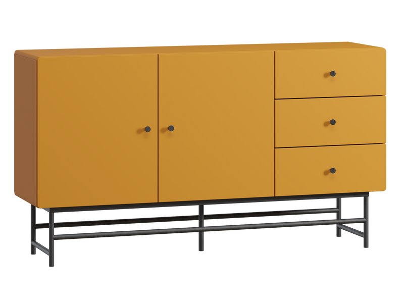 Тумба Шелби 158x88 Горчичный