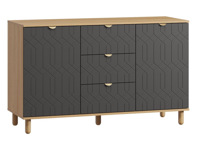 Тумба Теджонс 139x85 Деко Графитовый