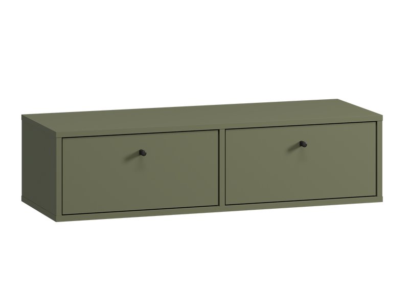 Подвесная тумба Сайрис 98x25 оливкового цвета