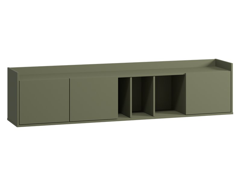 ТВ-тумба подвесная Воямполь 190x44 в оливковом цвете